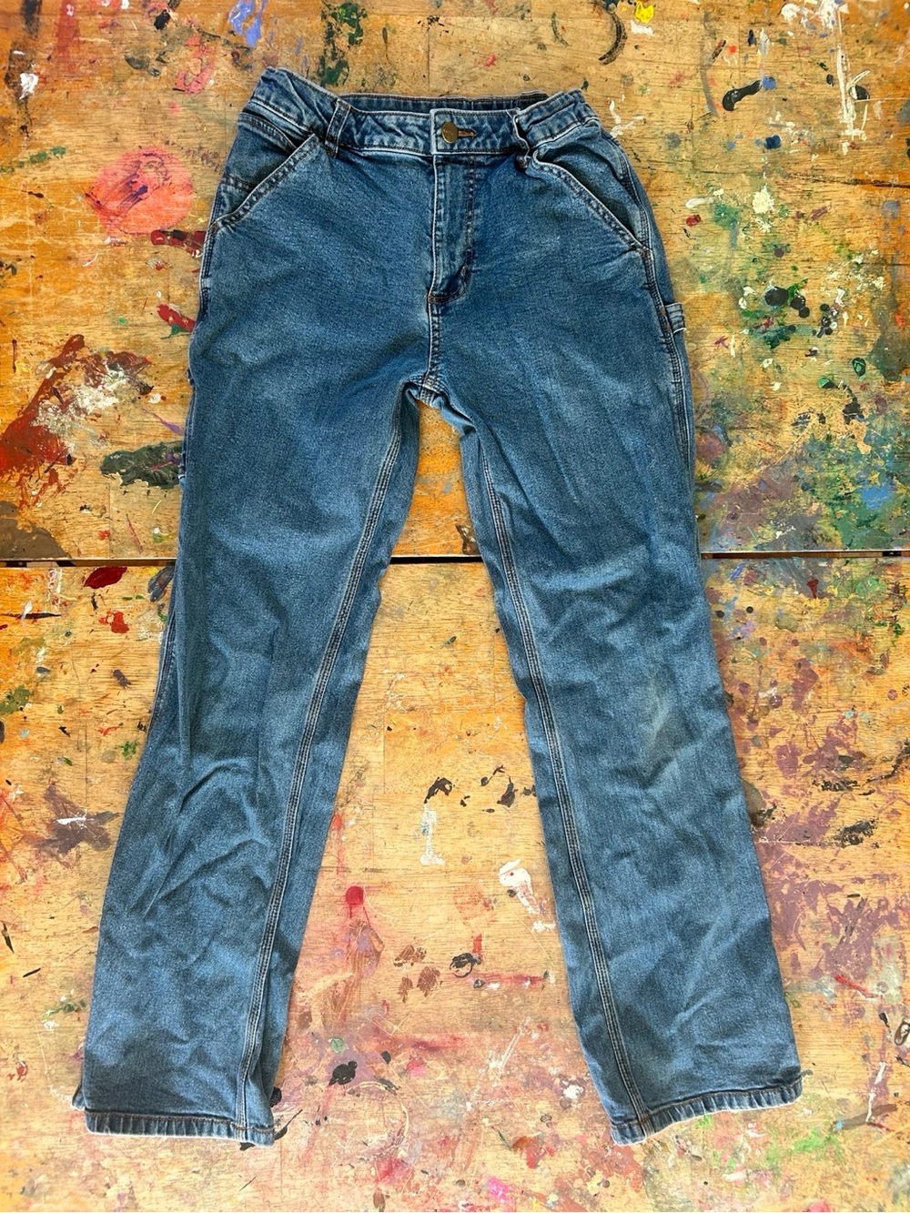 Carhartt Men's Straight Fit Blue Work Jeans